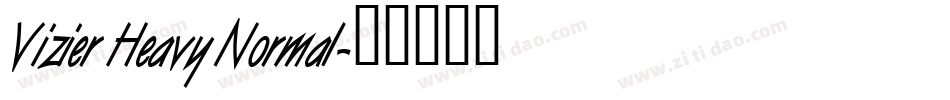 Vizier Heavy Normal字体转换
